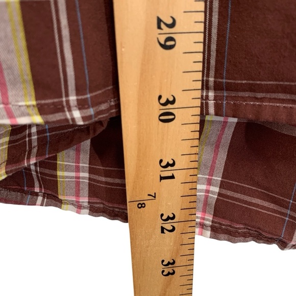 Quicksilver Western Shirt Mens XL Brown Plaid Button Down Pearl Snap Buttons Y2K - Picture 4 of 11